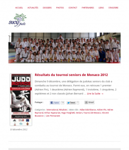 Sucy Judo sur tablette Sucy Judo sur tablette